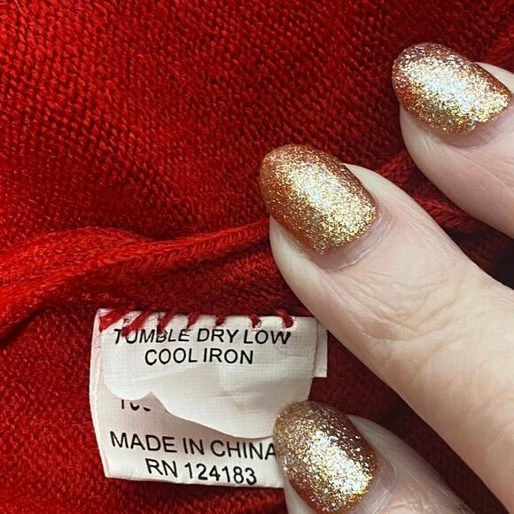 JON & ANNA Women's Red, Buttoned Up, Cardigan, Size 2X, Soft, Lightweight, NEW - Picture 8 of 10